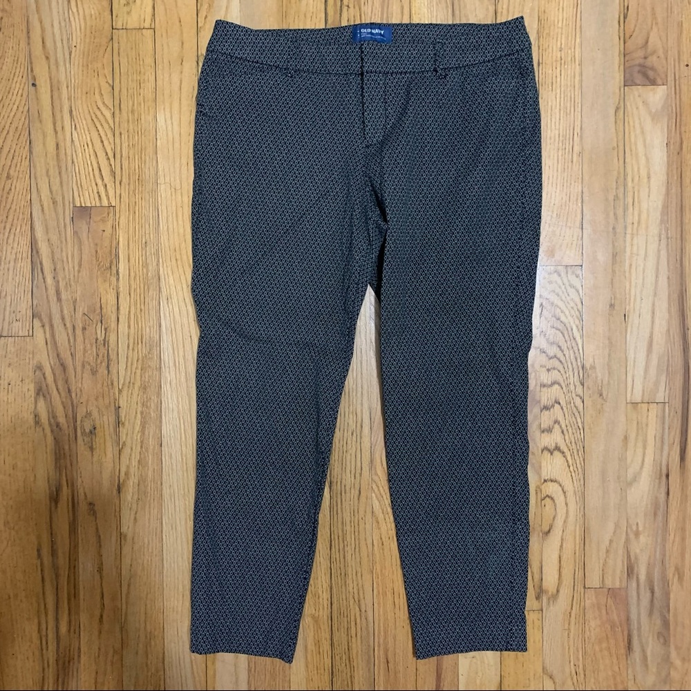 Old Navy diamond print Pixie pant size 4 - Picture 2 of 8